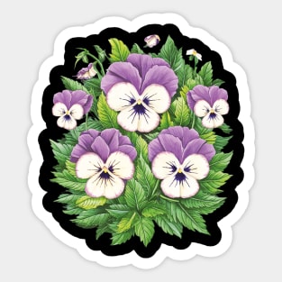 pansy dementia Sticker